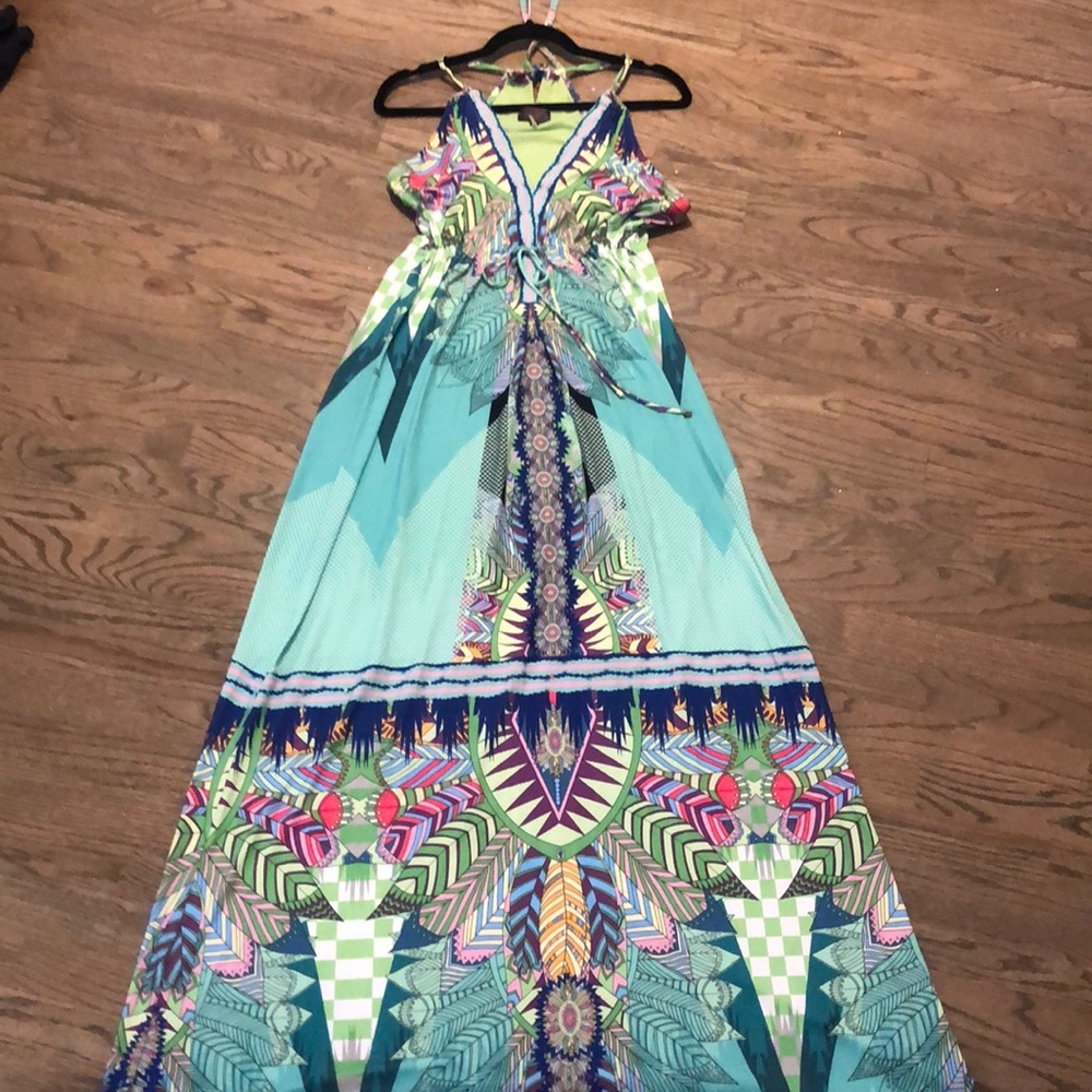 Tropical maxi dress